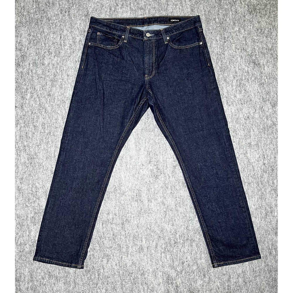 Bonobos Dark Wash Slim Stretch Jeans Men 36x30 Dark Blue Denim Casual
